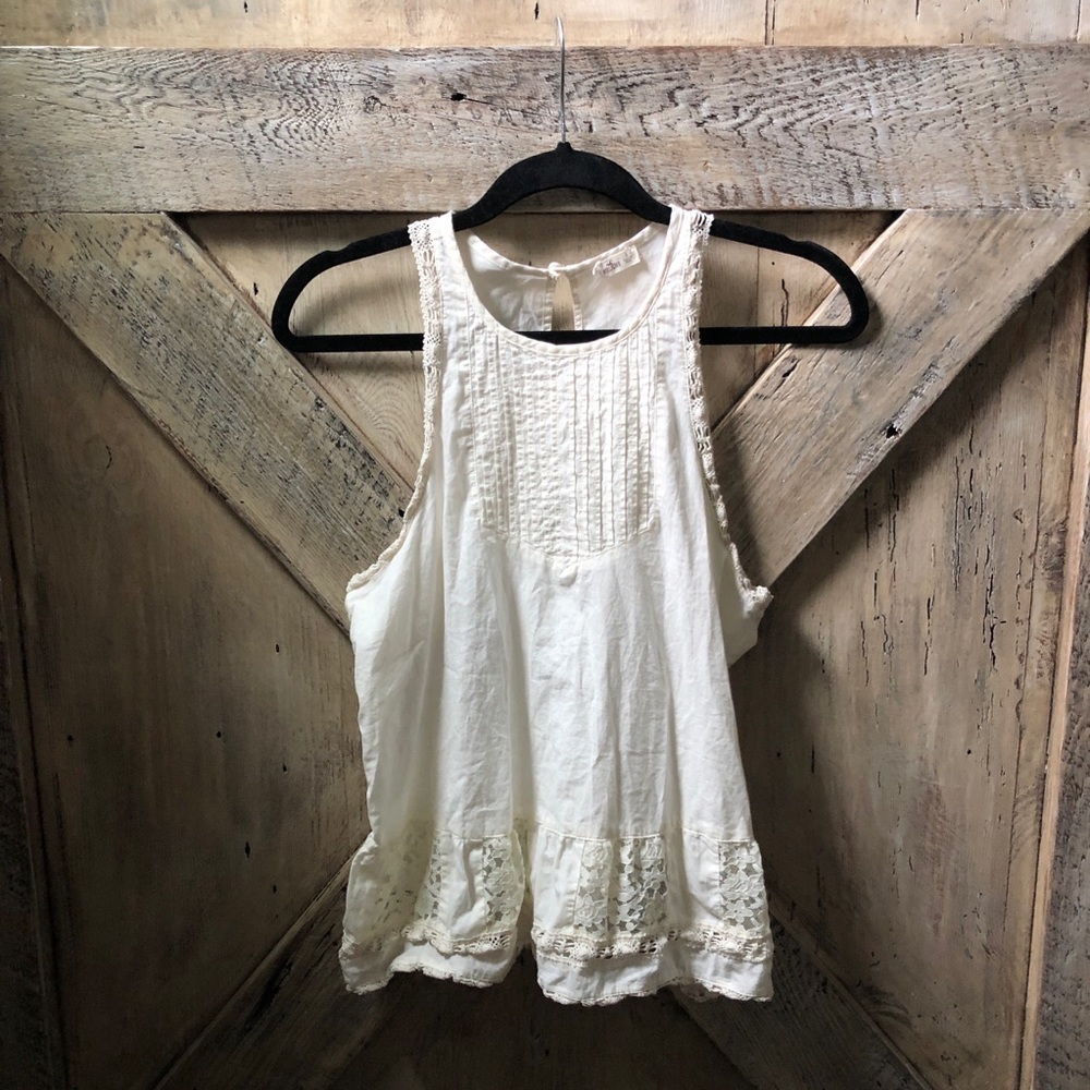 Hollister lacy halter tank top